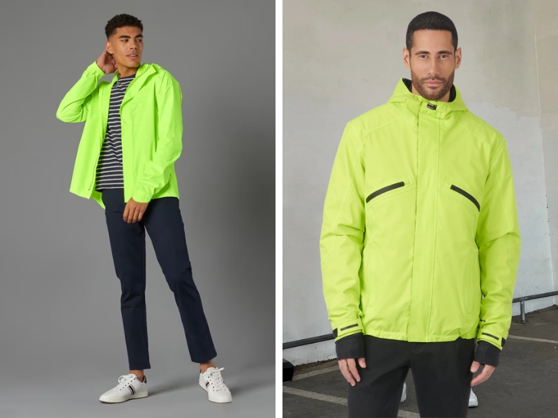Áo khoác dù xanh dạ quang nhà Uniqlo