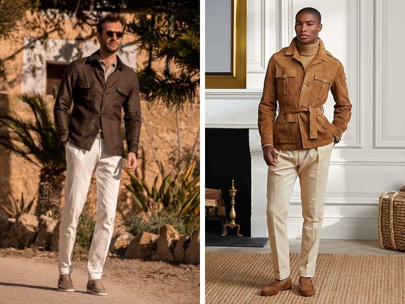 Safari Jacket bắt nguồn từ áo khoác đồng phục của lính Anh