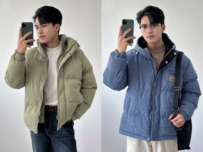 Mẫu áo phao lông vũ nam Hà Nội chất lượng tại nhà Độc - Menswear 