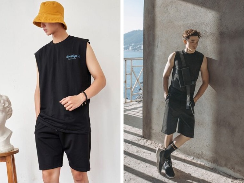 Kiểu phối đồ chưa bao giờ lỗi mốt với áo tank top