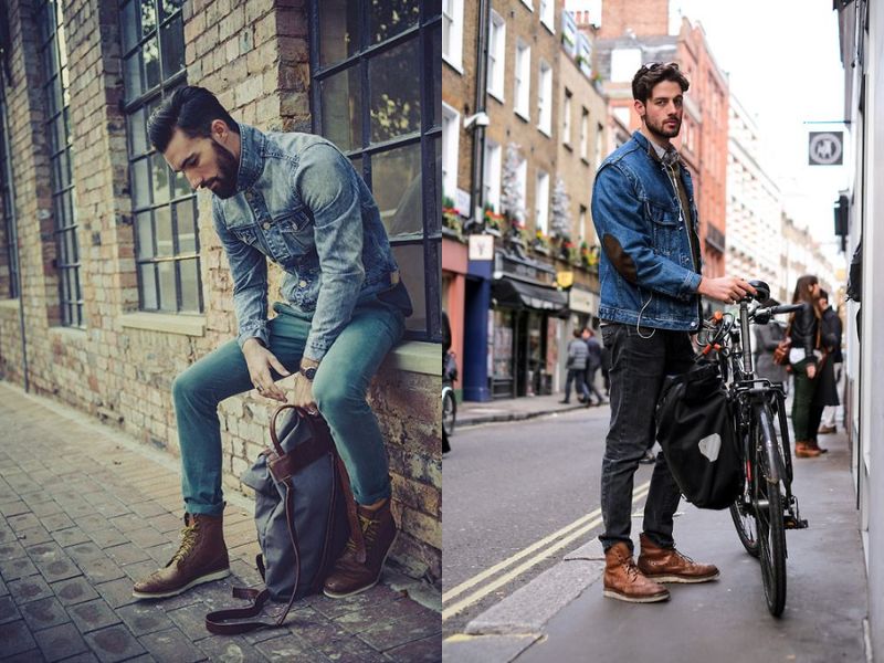 Mix &Amp; Match Biker Boots With Jean Jackets For Men 