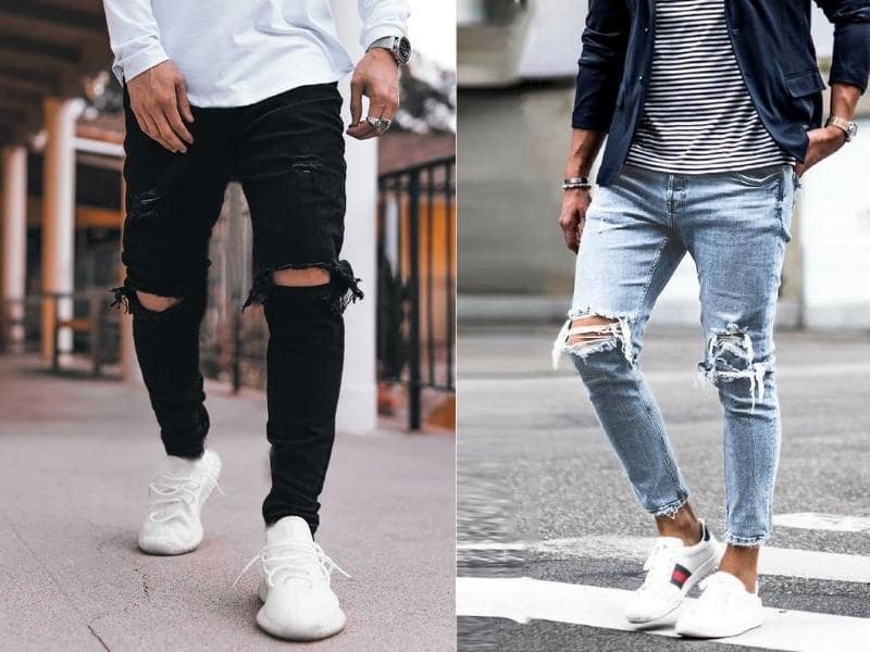 Phong cách quần jean wash mang nét phá cách nhưng vẫn đầy nam tính