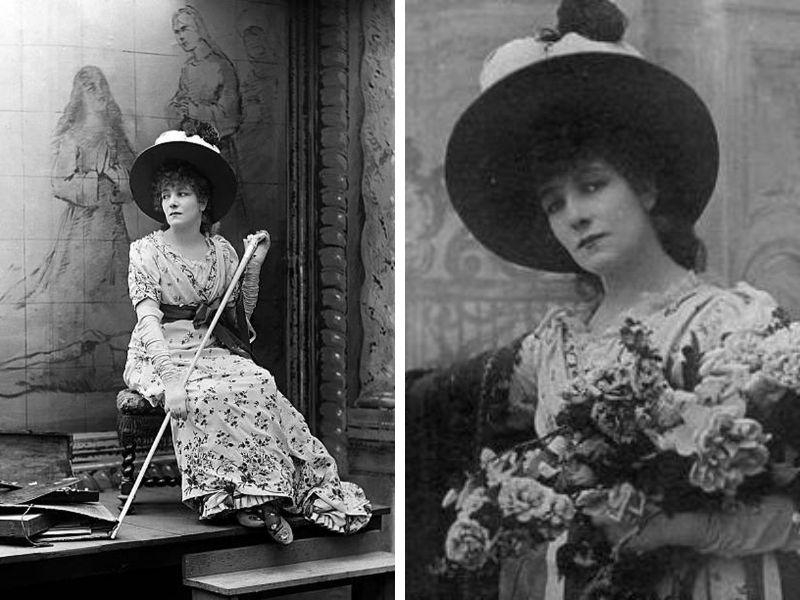 Nữ diễn viên Sarah Bernhardt đội mũ Fedora trong vở kịch “Fédora”