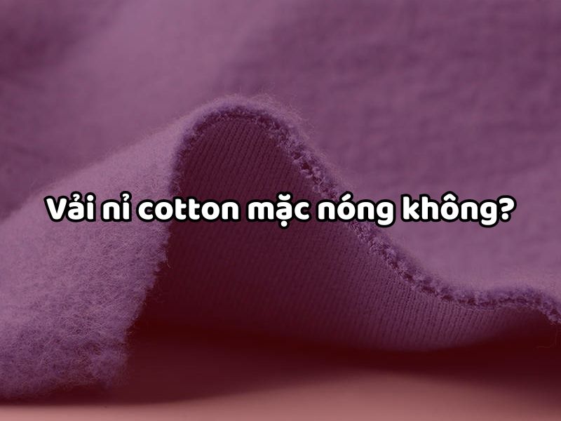 Vải nỉ cotton mặc nóng không?