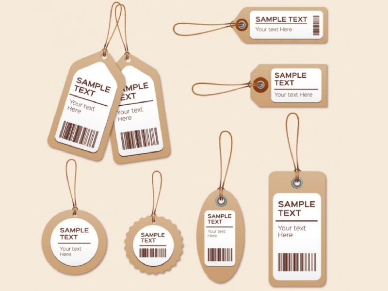 Clothing Tags Come In Many Different Shapes And Sizes.