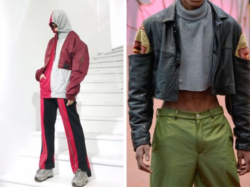 Mẫu áo khoác bomber croptop nam