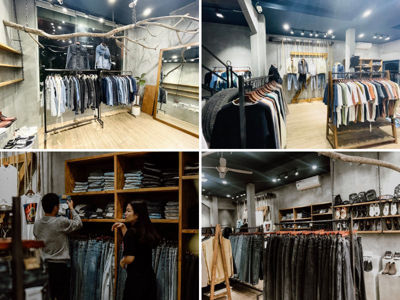 Không gian shop quần jean nam Denimst