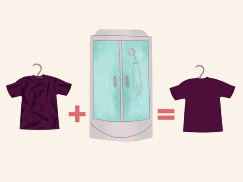 How To Flatten A Shirt Without An Iron But With Hot Water