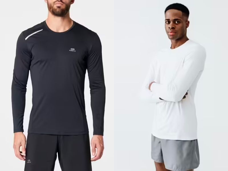 Shop bán áo thun lót tay dài nam đẹp Decathlon 