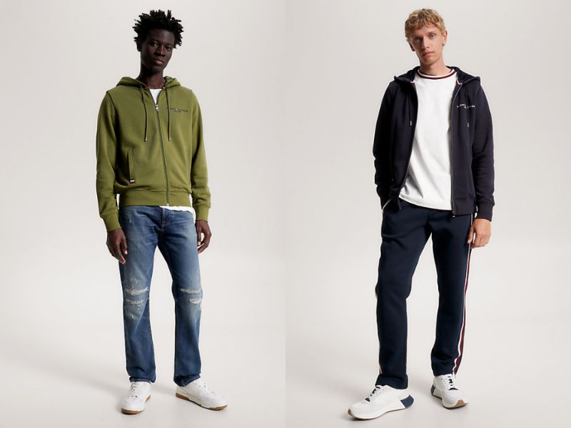 Áo khoác nỉ nam có mũ thương hiệu Tommy Hilfiger