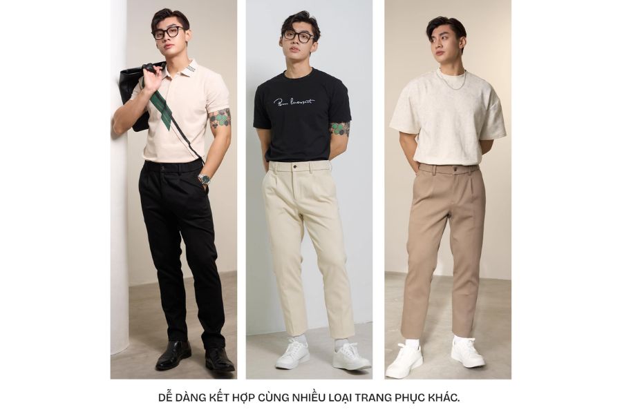 Dễ phối đồ với nhiều trang phục khác nhau cùng áo thun nam Đà Lạt AKUBA Dalat Boutique