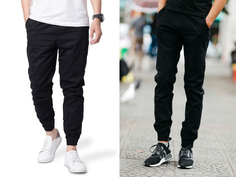 Màu đen là sự lựa chọn của nhiều khách hàng khi mua quần jogger kaki