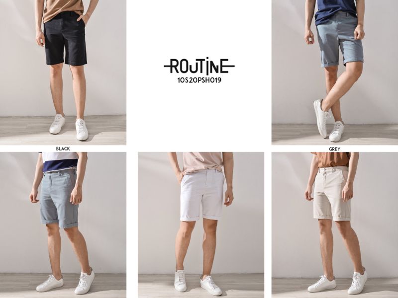 Shop bán quần short nam đa phong cách Routine