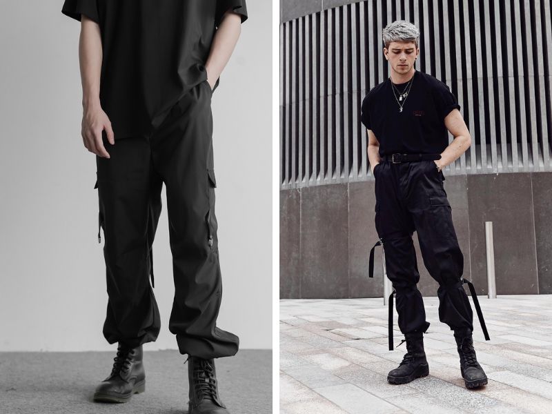 Street style sử dụng quần túi hộp