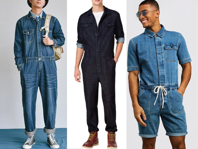 Set trang phục jumpsuit jean mang lại vẻ ngoài cá tính, năng động và một chút bụi bặm rất hợp với chất tối giản và hiện đại của phong cách Normcore