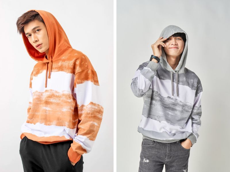 Áo hoodie tie dye local brand Couple TX