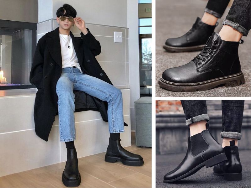 Quần bò nam phối boots