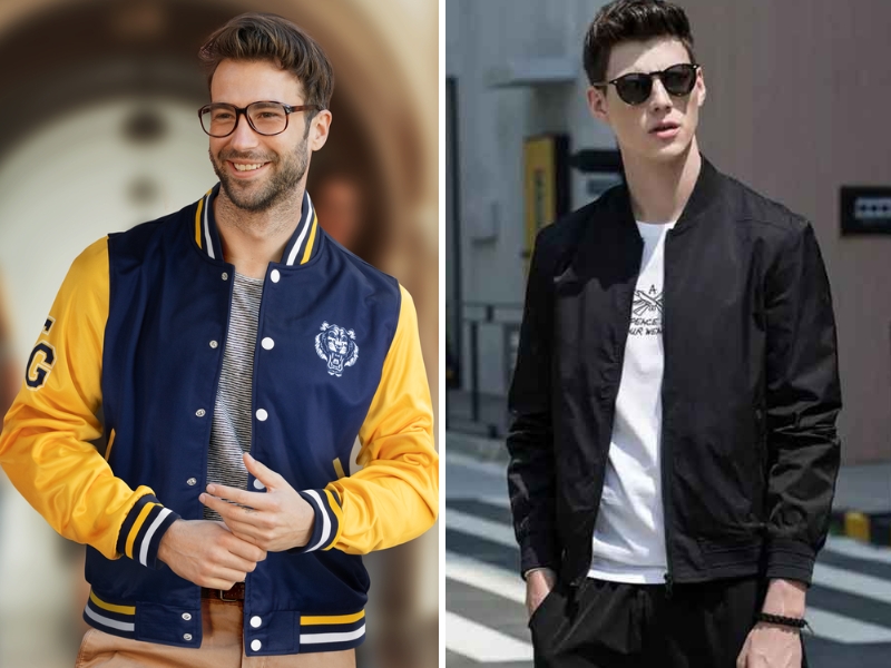 Sự khác biệt giữa Varsity Jacket và áo khoác Bomber