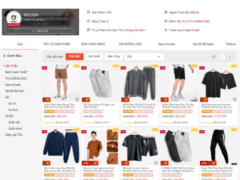 Đừng bỏ qua ROUGH nếu chàng là tín đồ của thời trang Shopee