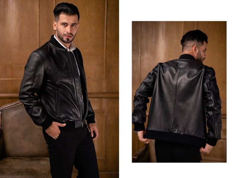 Áo khoác da Bomber Jacket