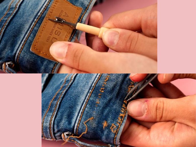 How To Remove Leather Tags From Jeans