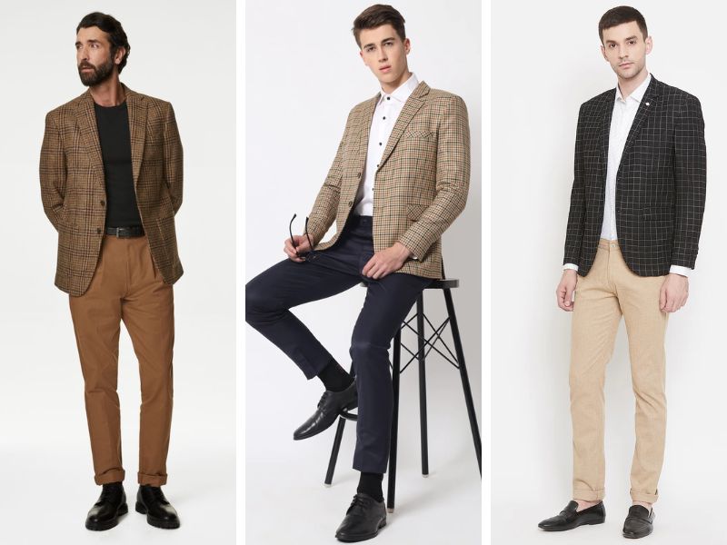 Thiết kế blazer caro đậm chất vintage