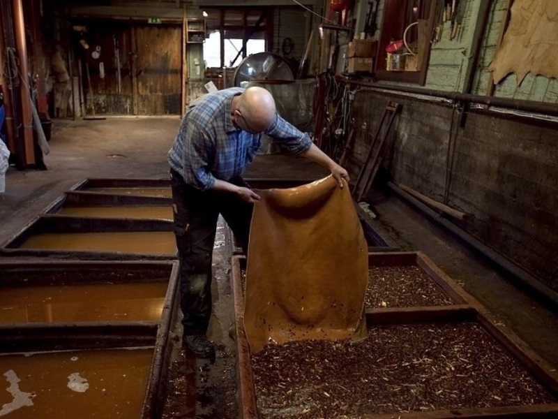 After Preparing The Raw Materials, The Worker Must Begin The Tanning Process. 