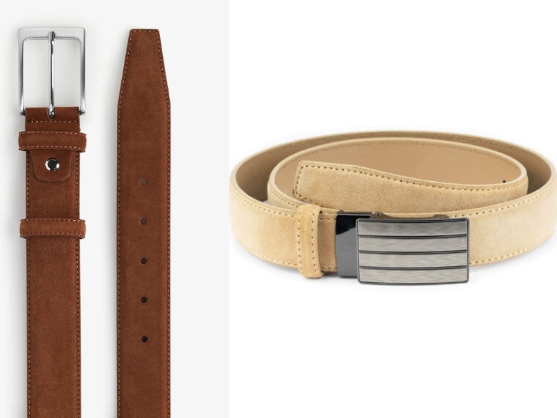 Thắt lưng da lộn nam nhà Salvator Ferragamo