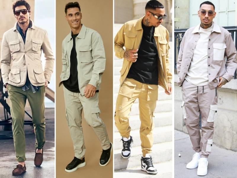 Kết hợp áo jacket cùng quần baggy giúp chàng trở nên cuốn hút hơn