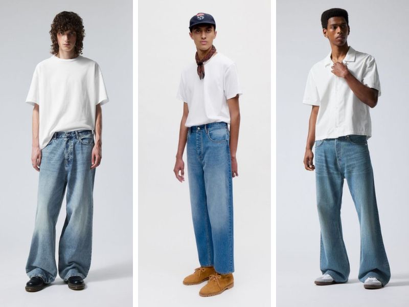 Quần Jean Ống Rộng Kết Hợp Với Giày Gì Đẹp Và Thời Trang Nhất Cho Anh Em 5S  Fashion - 5SFASHION